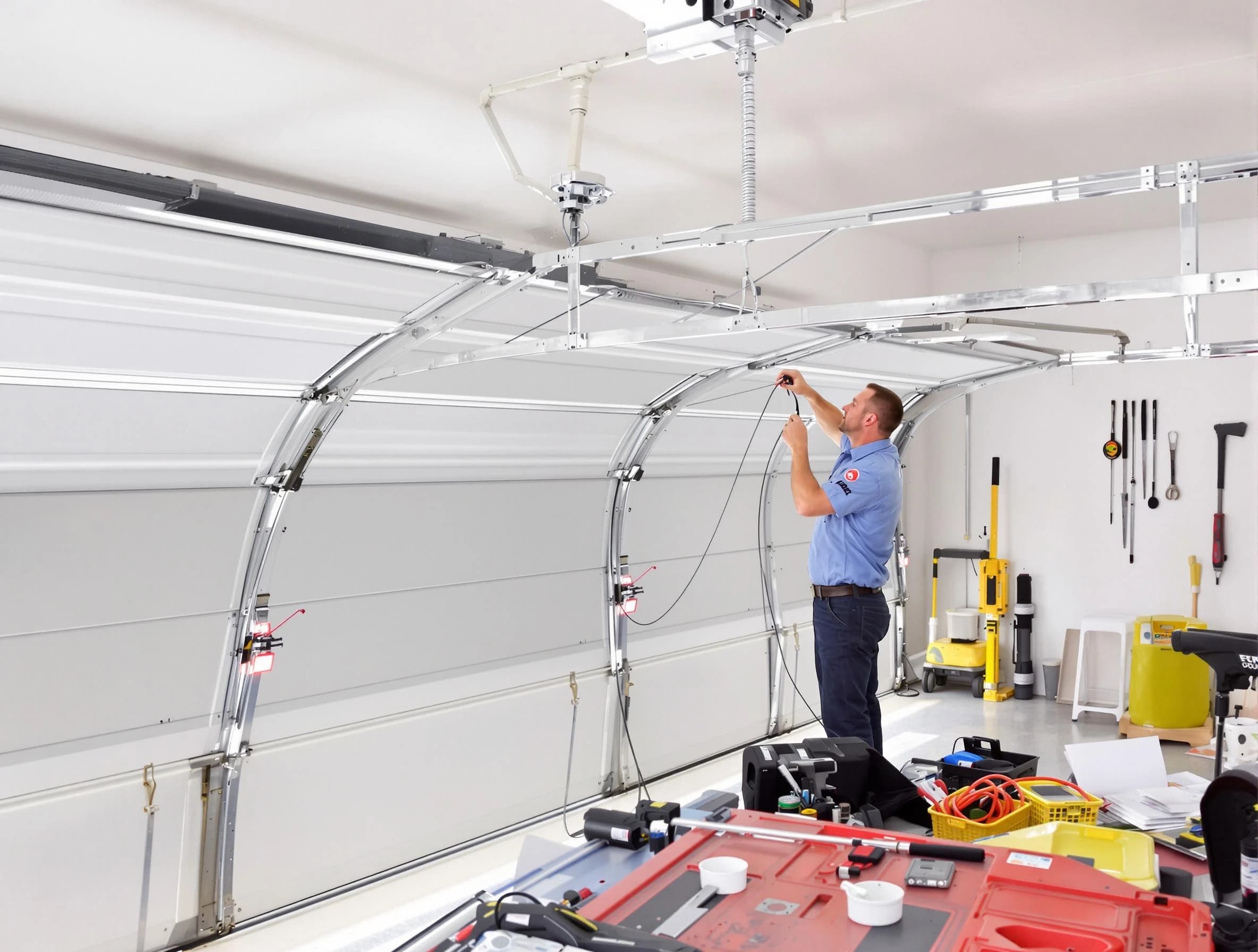 Garage door cable repair service by Woburn Garage Door Repair in Woburn