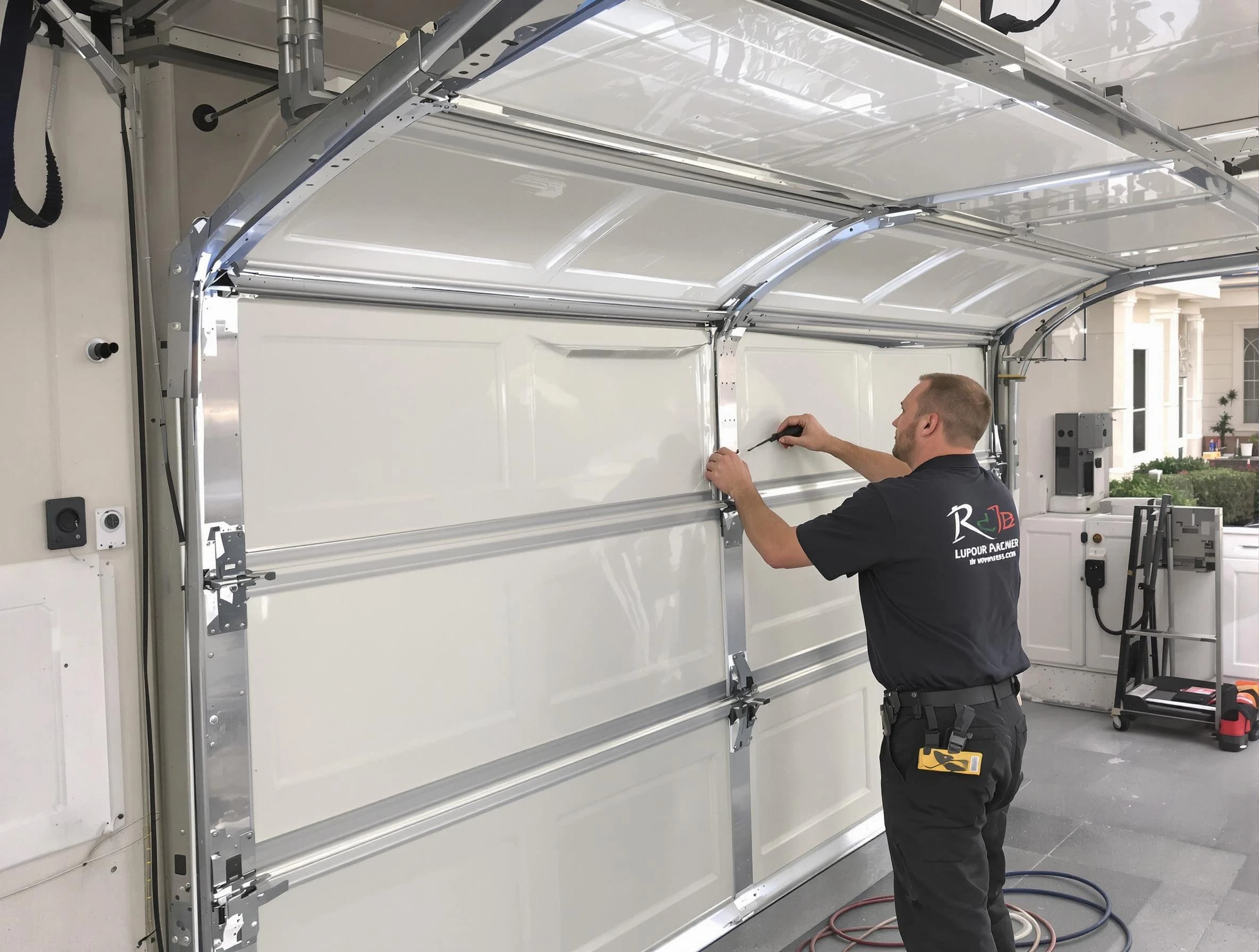 Woburn Garage Door Repair professional performing panel repair in Woburn