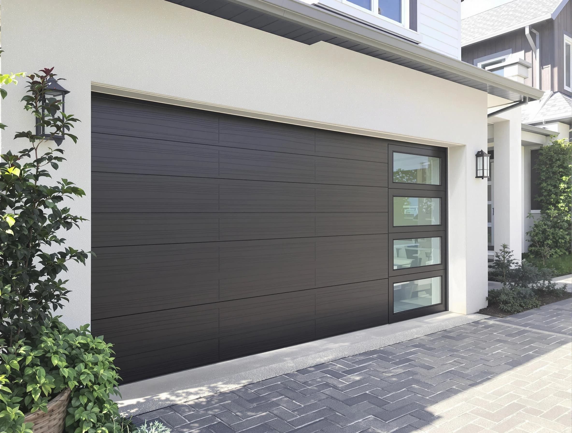 Custom garage door installation by Woburn Garage Door Repair in Woburn