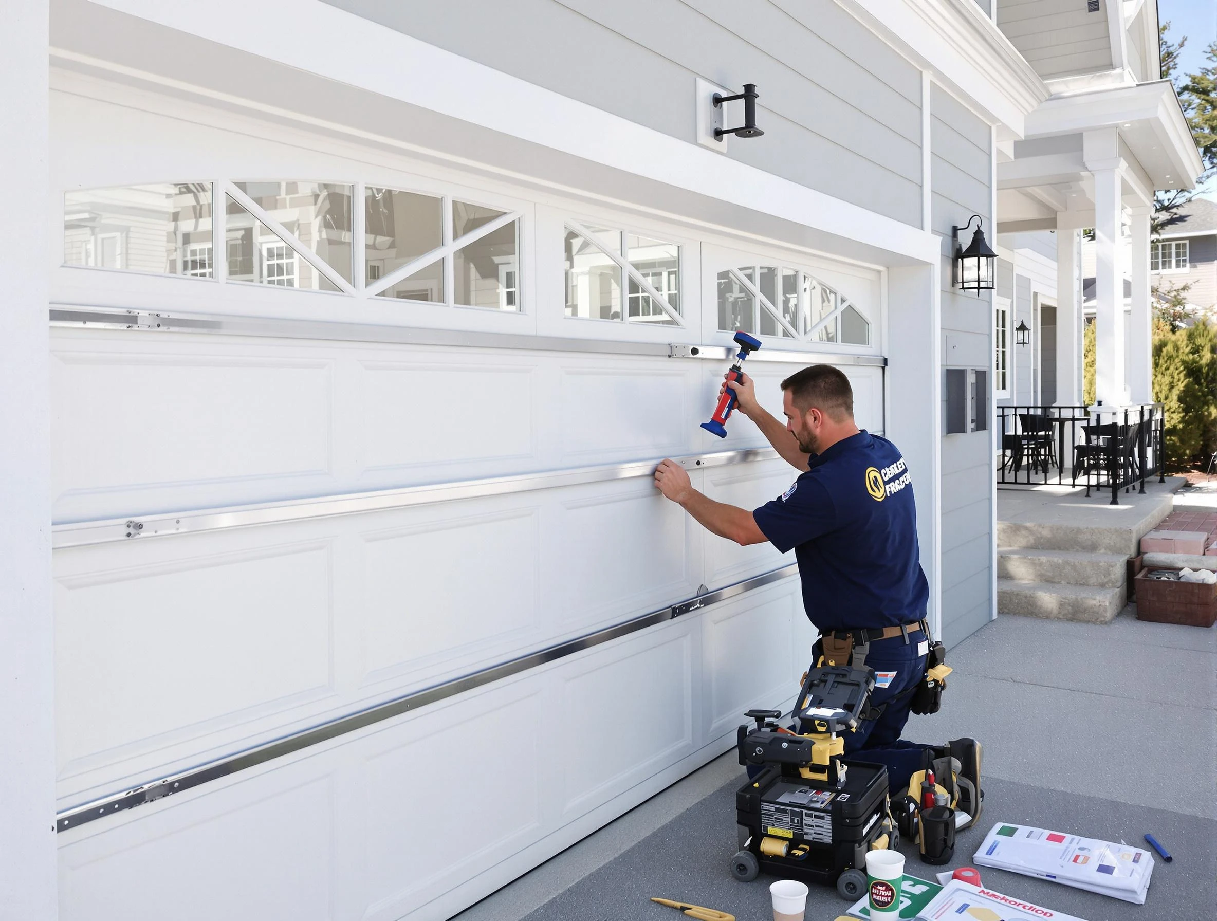 Professional garage door installation by Woburn Garage Door Repair in Woburn