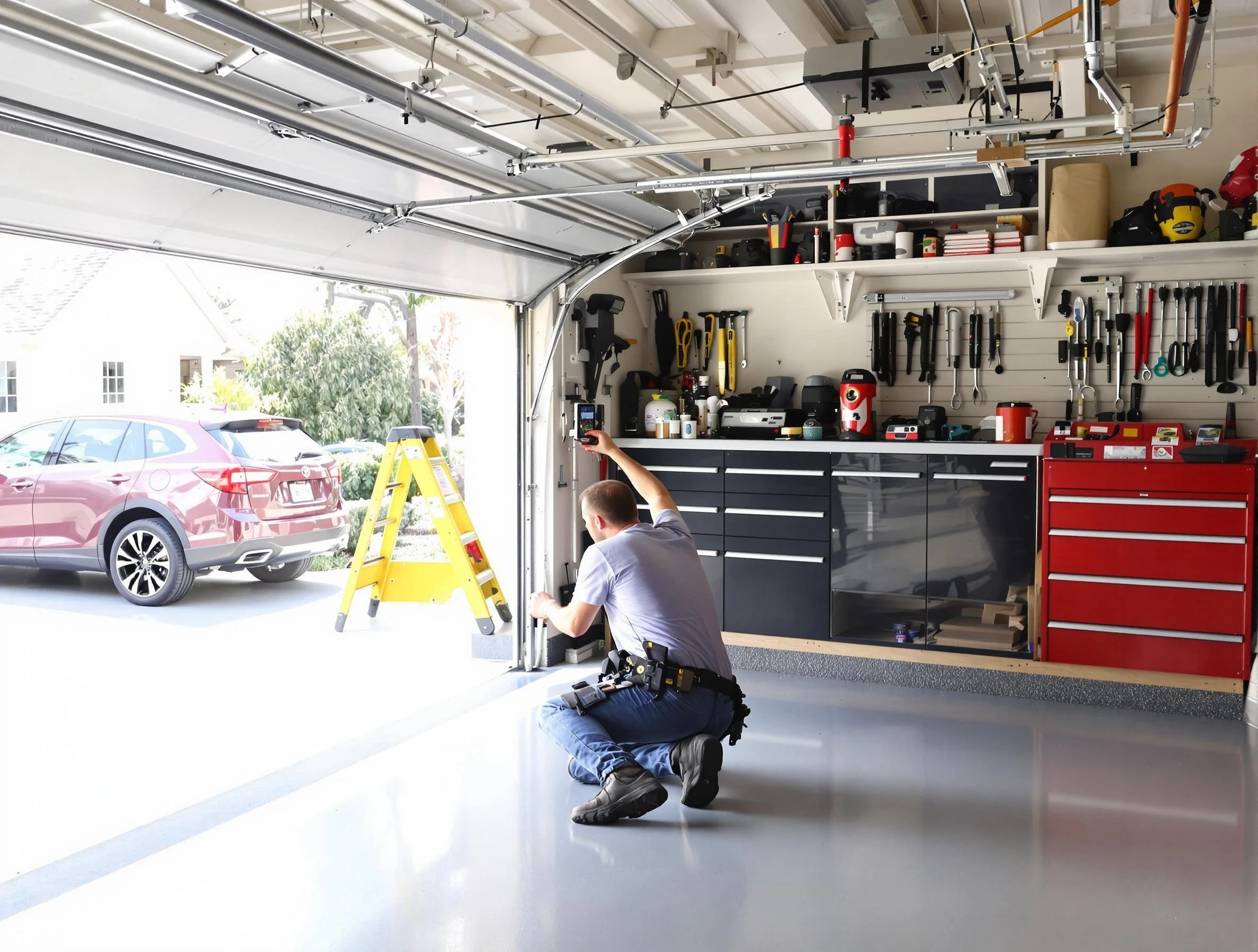 Local garage door repair service by Woburn Garage Door Repair in Woburn