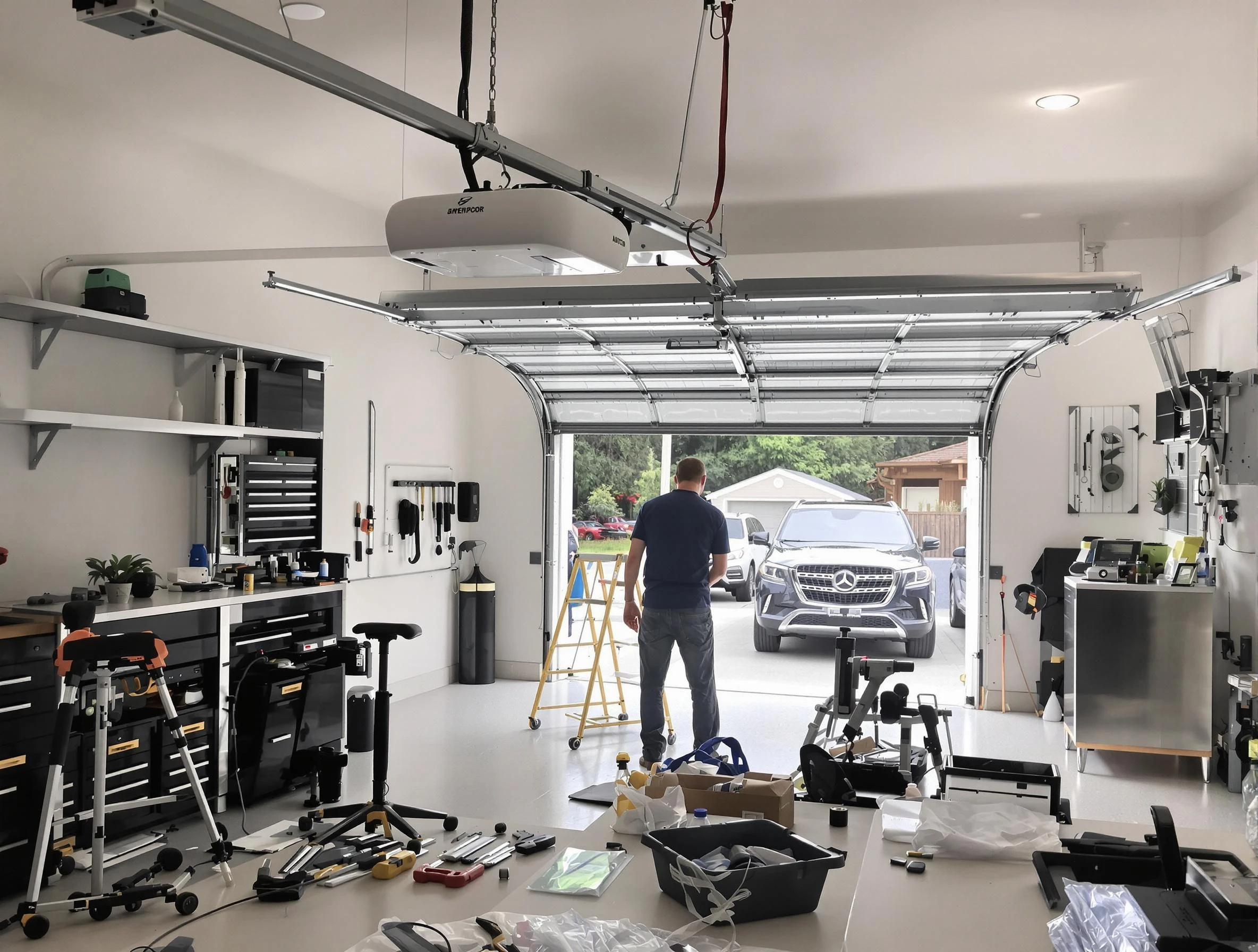 Garage door opener installation by Woburn Garage Door Repair in Woburn
